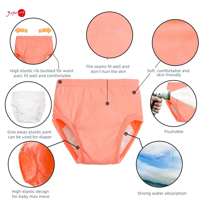 Joyo roy 6Pcs Toddler Underwear Training Panties Training Pants 2T Toddler Underwear Girls 2T Toddler Girl Training Underwear Girls Potty Training Underwear Training Pants 2T-3T - Image 2
